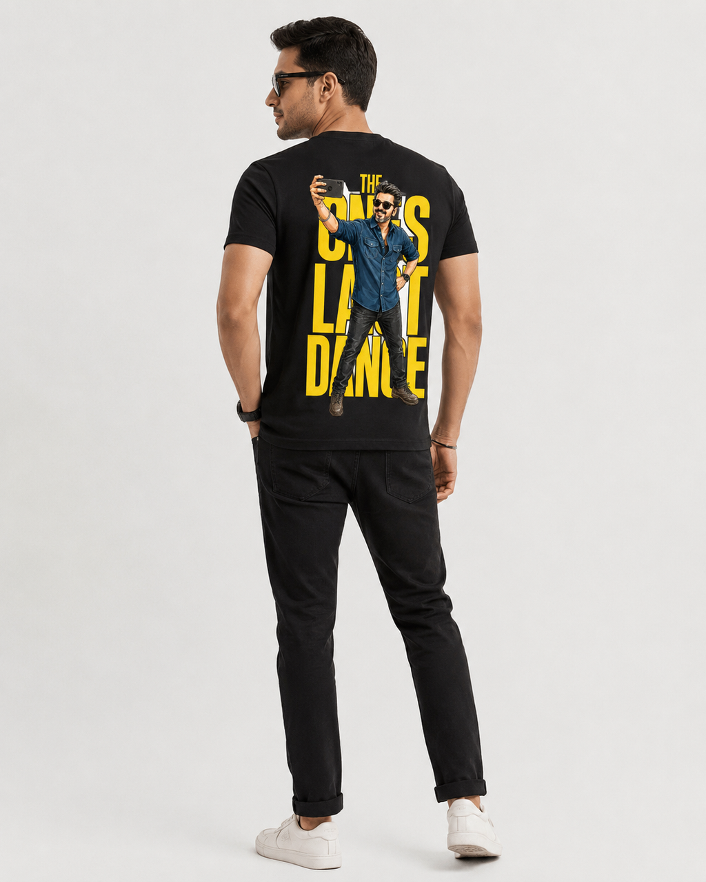 Thalapathy Vijay One Last Dance T-Shirt Jana Nayagan - Black