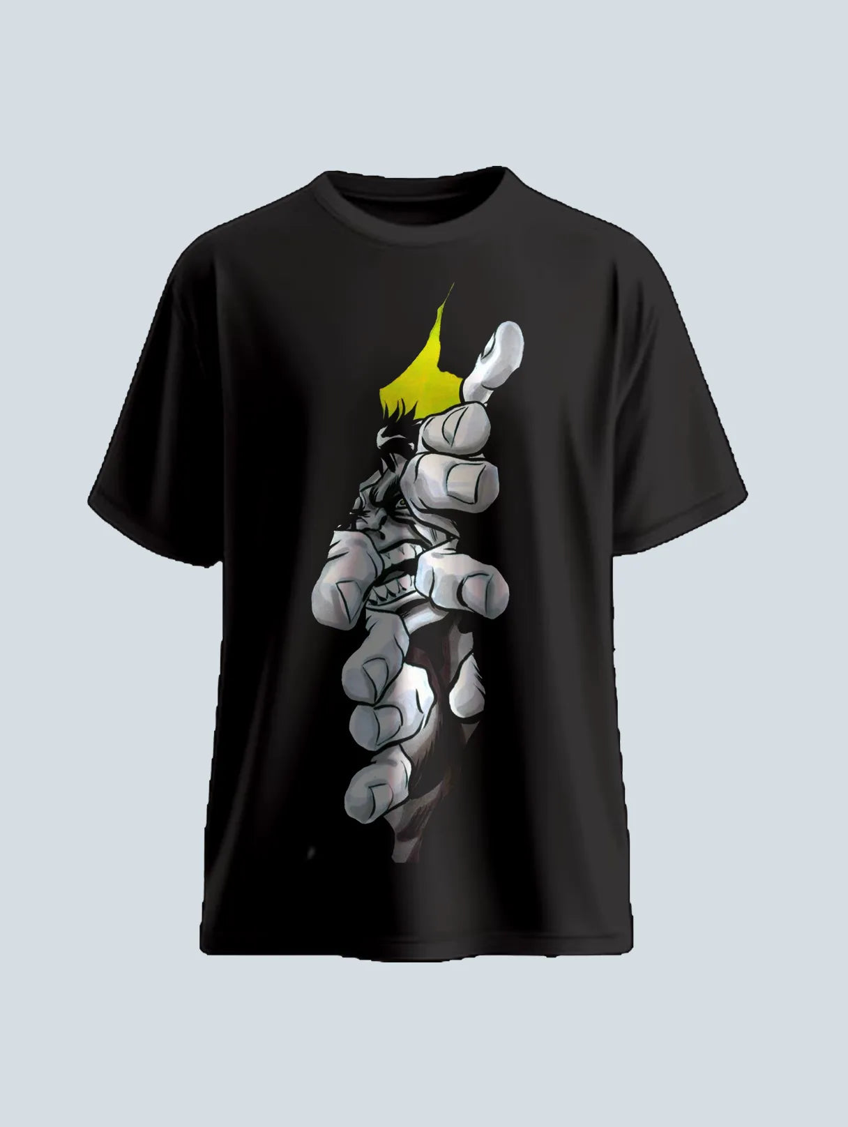 Reaching Hand Graphic Oversized T Shirt Edgy Streetwear Tee image 3