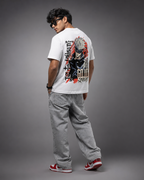 Satoru Gojo "Reverse Cursed Technique" Oversized Anime T-Shirt – Premium White Graphic Streetwear Tee