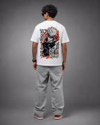 Satoru Gojo "Reverse Cursed Technique" Oversized Anime T-Shirt – Premium White Graphic Streetwear Tee