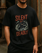 Silent But Deadly Ninja Graphic T-Shirt | Stealth Warrior Tee product image 6 | Hustler's Drip