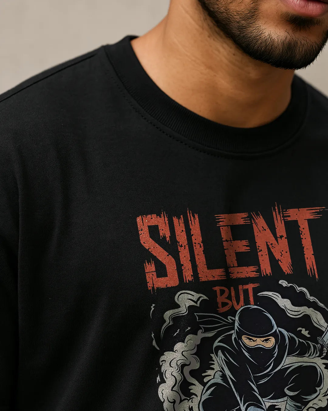 Silent But Deadly Ninja Graphic T-Shirt | Stealth Warrior Tee product image 7 | Hustler's Drip