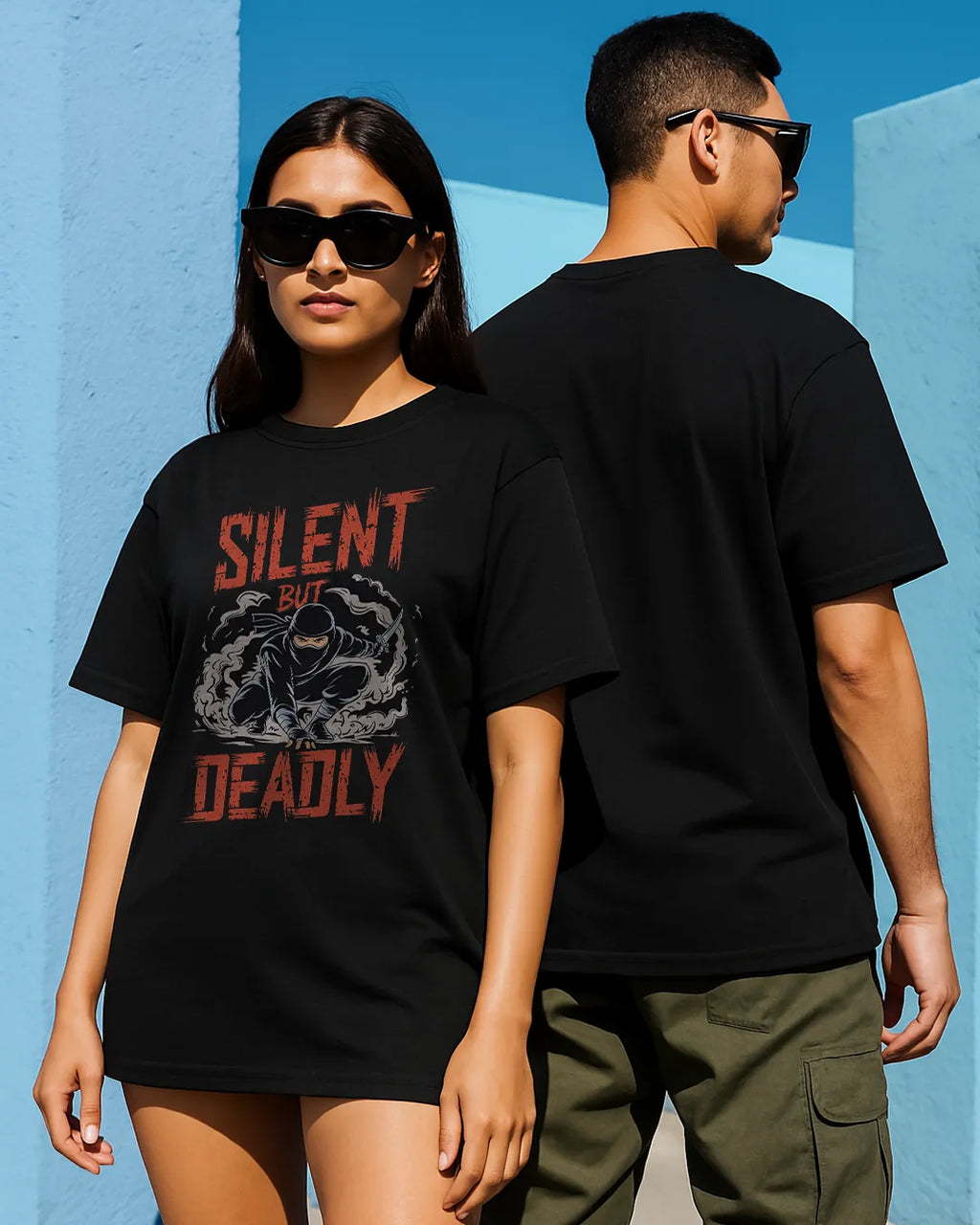 Silent But Deadly Ninja Graphic T-Shirt | Stealth Warrior Tee product image 9 | Hustler's Drip