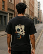 Skull Ace of Spades & Dice Graphic T-Shirt | Lucky Gamble Tee product image 3 | Hustler's Drip