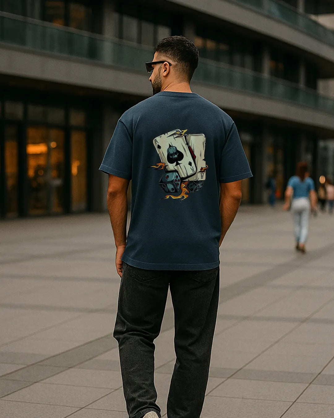 Skull Ace of Spades & Dice Graphic T-Shirt | Lucky Gamble Tee product image 8 | Hustler's Drip