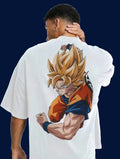 Super Saiyan Goku Oversized T-Shirt | Dragon Ball Z Tee front product image | Hustler's Drip