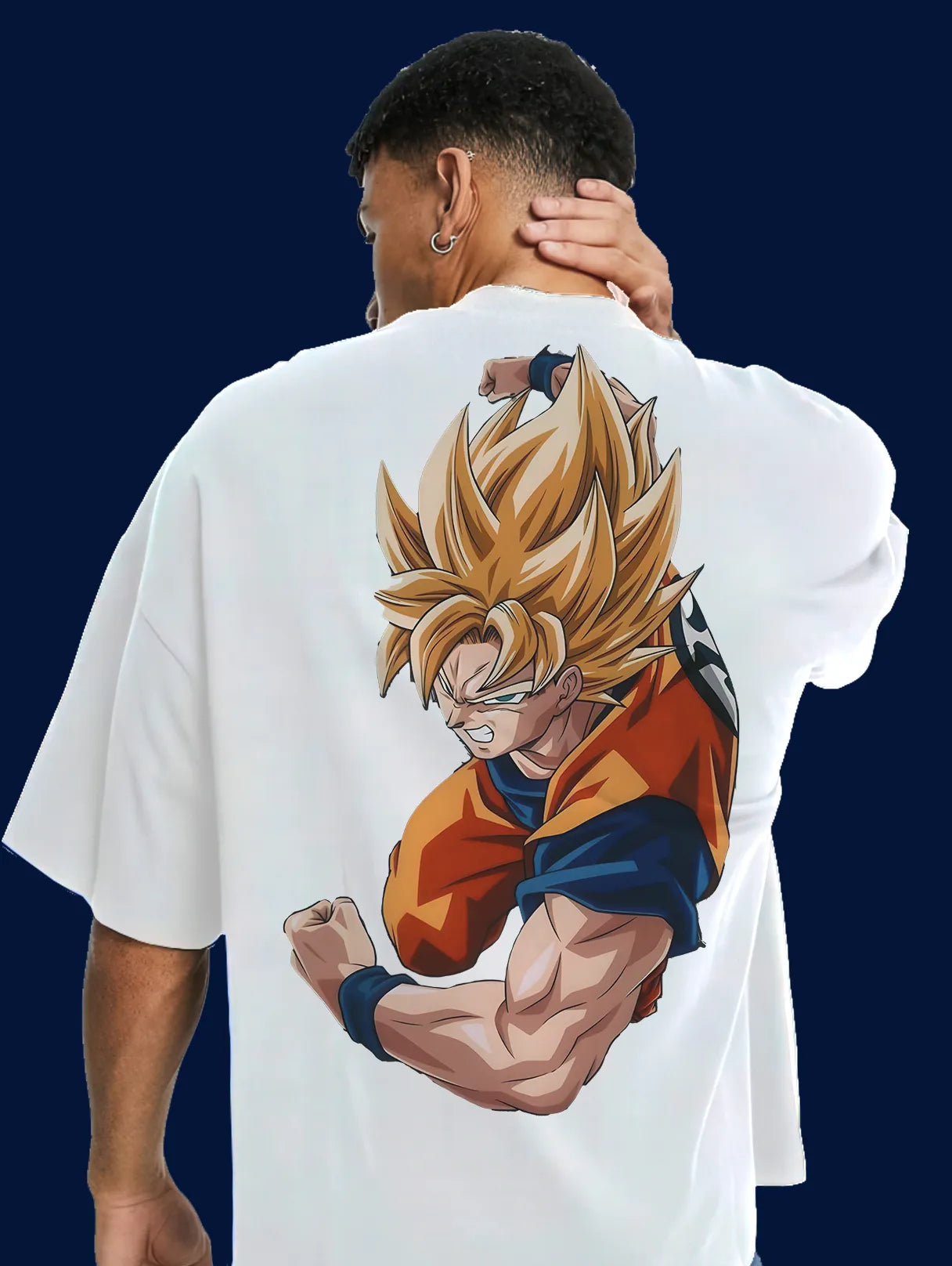 Super Saiyan Goku Oversized T-Shirt | Dragon Ball Z Tee front product image | Hustler's Drip