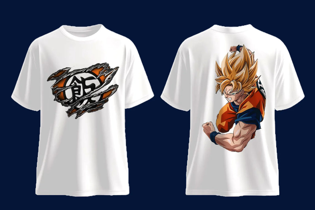 Super Saiyan Goku Oversized T-Shirt | Dragon Ball Z Tee product image 6 | Hustler's Drip