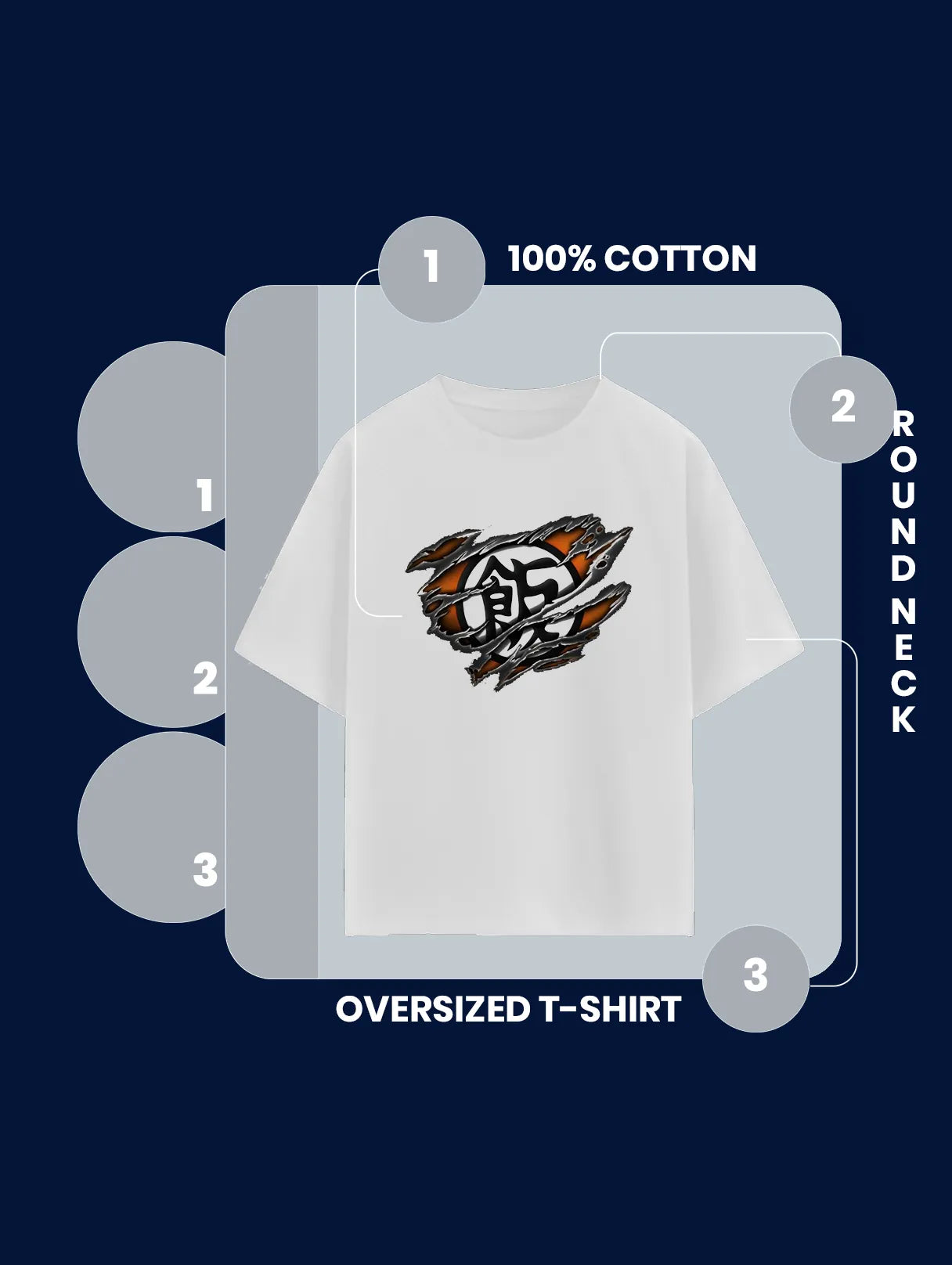 Super Saiyan Goku Oversized T-Shirt | Dragon Ball Z Tee product image 7 | Hustler's Drip