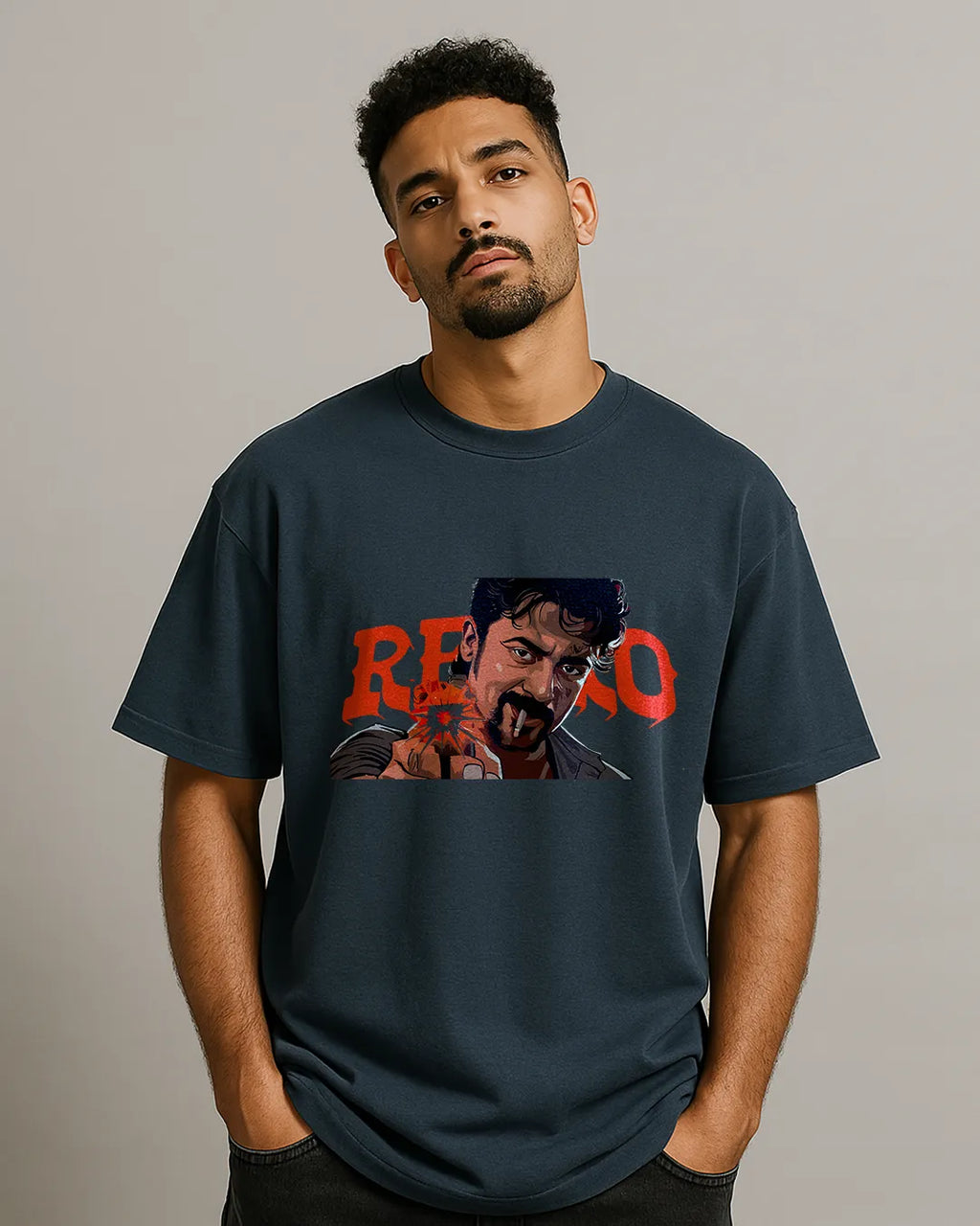 Suriya "Retro" Action Graphic T-Shirt | Tamil Movie Tee product image 3 | Hustler's Drip