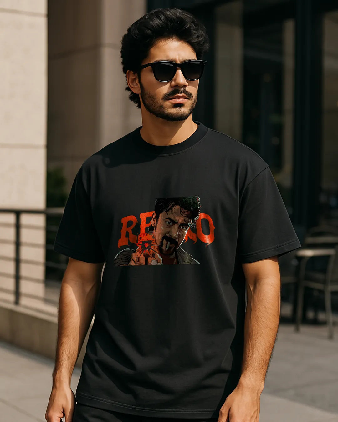 Suriya "Retro" Action Graphic T-Shirt | Tamil Movie Tee product image 4 | Hustler's Drip