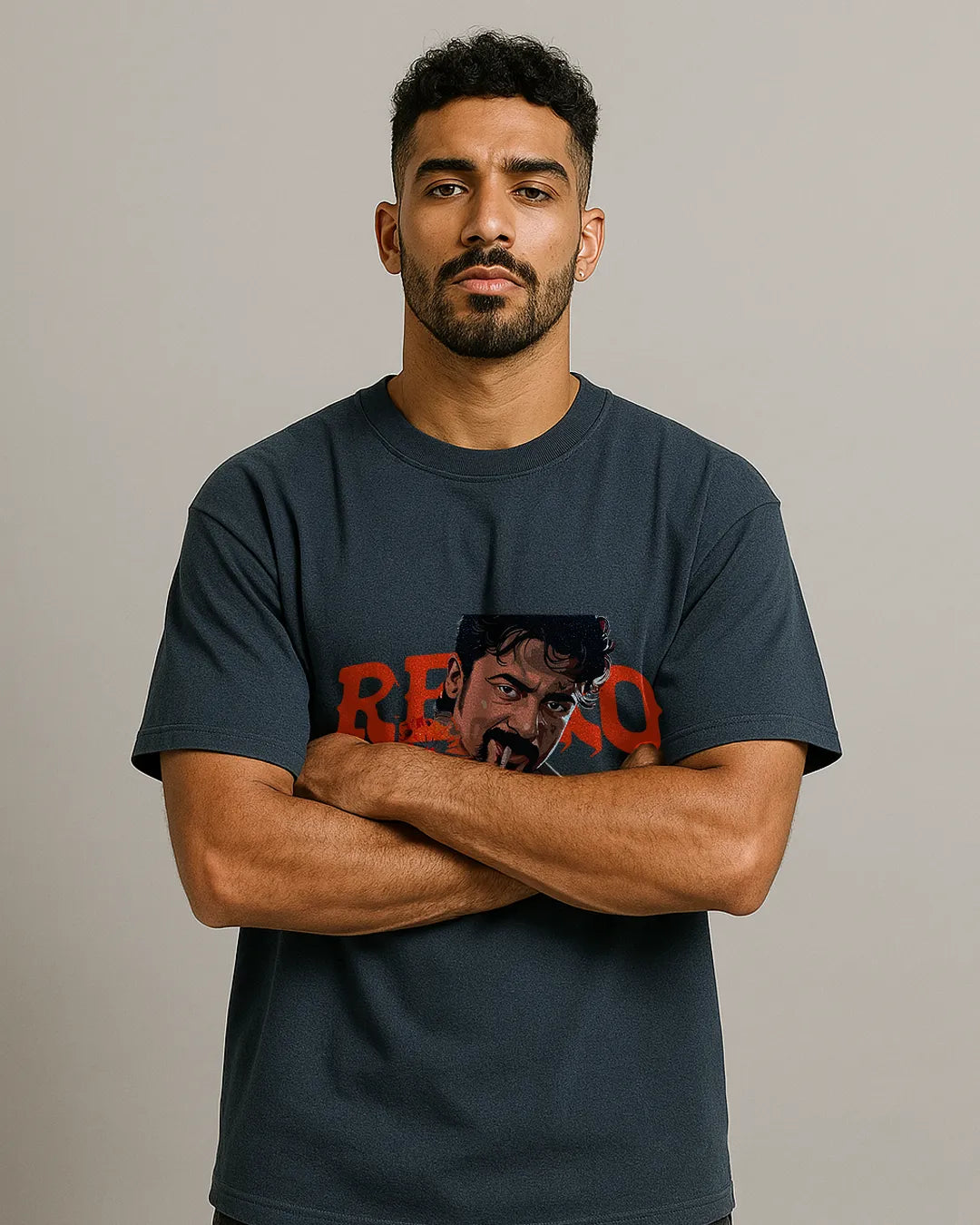 Suriya "Retro" Action Graphic T-Shirt | Tamil Movie Tee product image 9 | Hustler's Drip