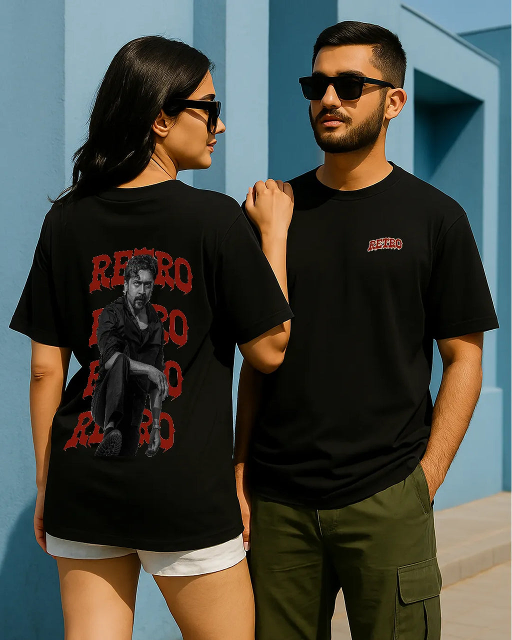 Suriya Retro Movie Graphic T Shirt Tamil Film Tee image 9