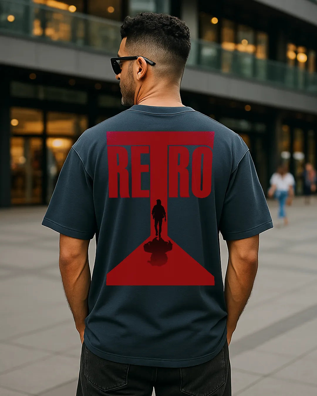 Suriya "Retro" Silhouette T-Shirt | Tamil Movie Mystery Tee front product image | Hustler's Drip