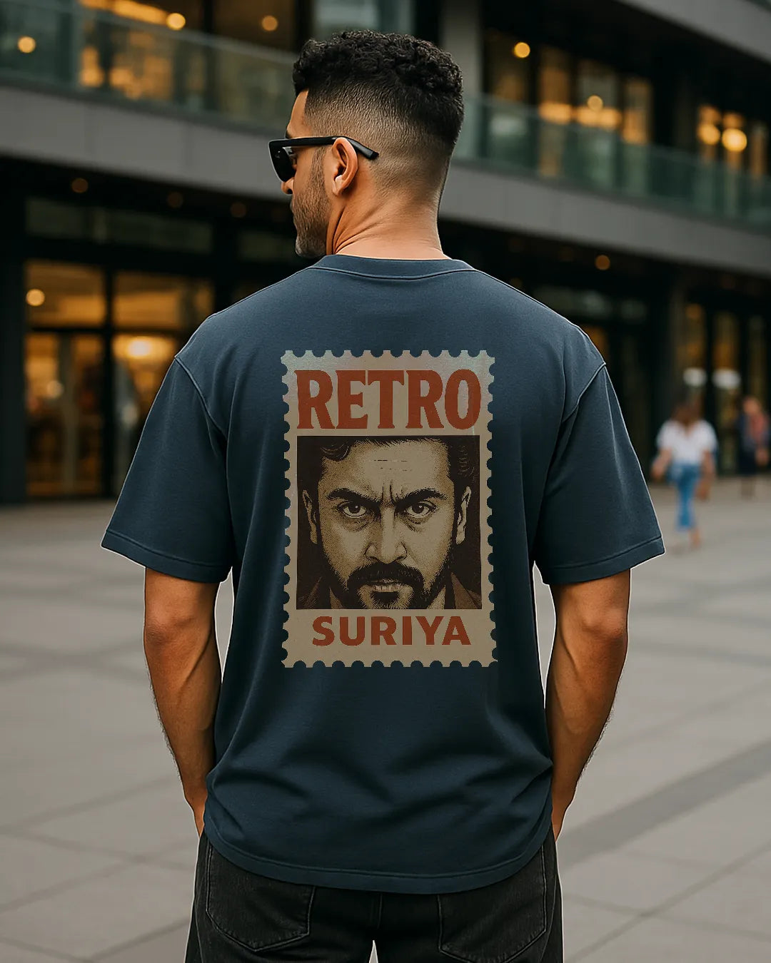 Suriya "Retro" Stamp T-Shirt | Tamil Movie Actor Tee front product image | Hustler's Drip