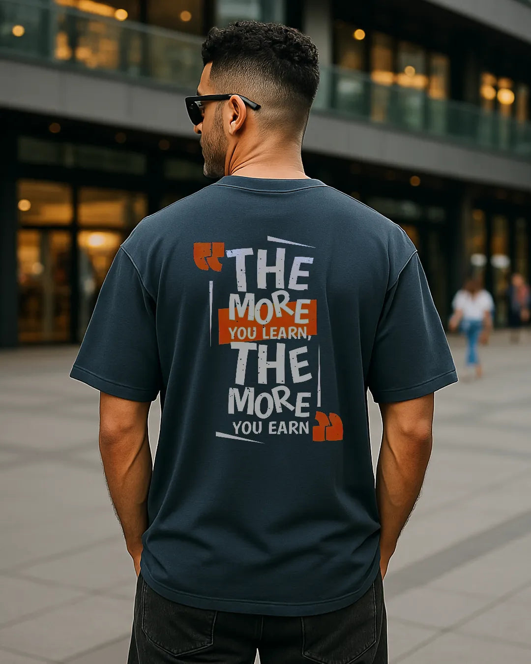 The More You Learn The More You Earn Graphic T Shirt Motivational Tee image 5