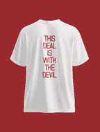 This Deal With The Devil T Shirt Empuraan Movie Inspired White image 4