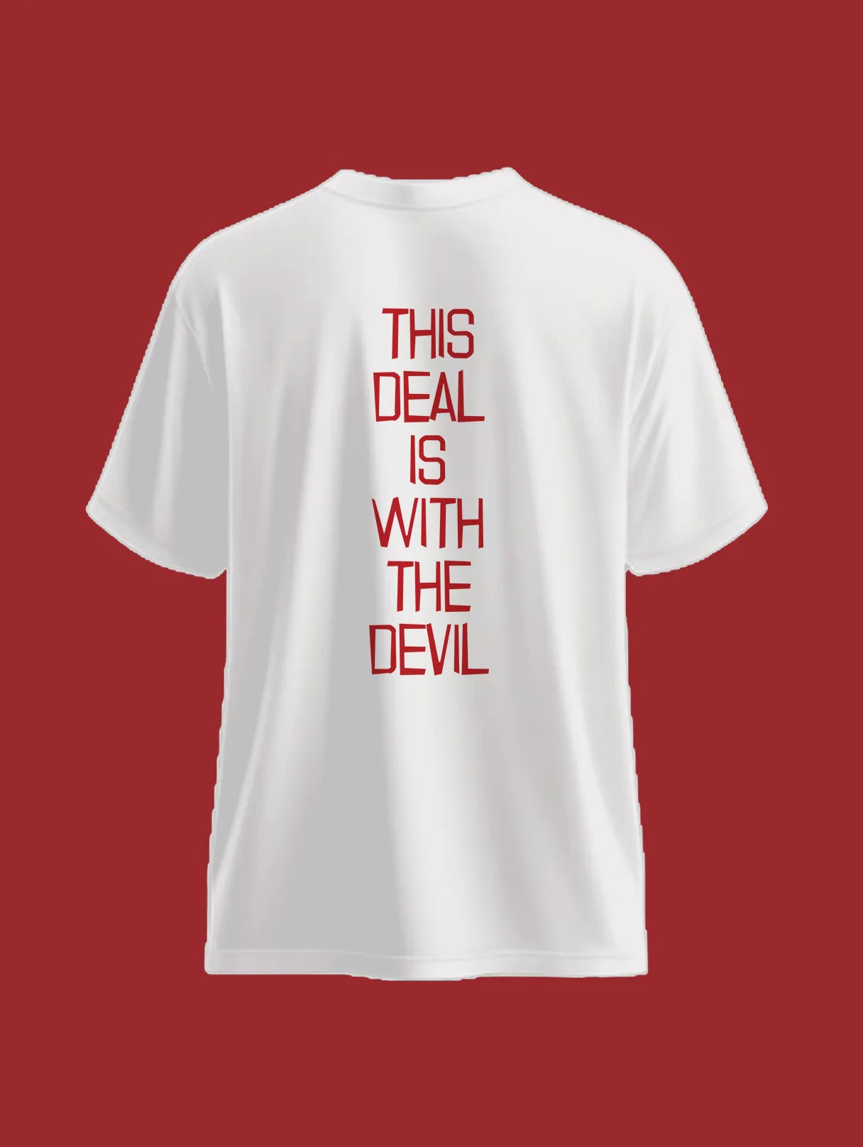 This Deal With The Devil T Shirt Empuraan Movie Inspired White image 4