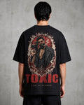 Toxic Noir Poster Oversized T-Shirt black oversized T-shirt back hero
