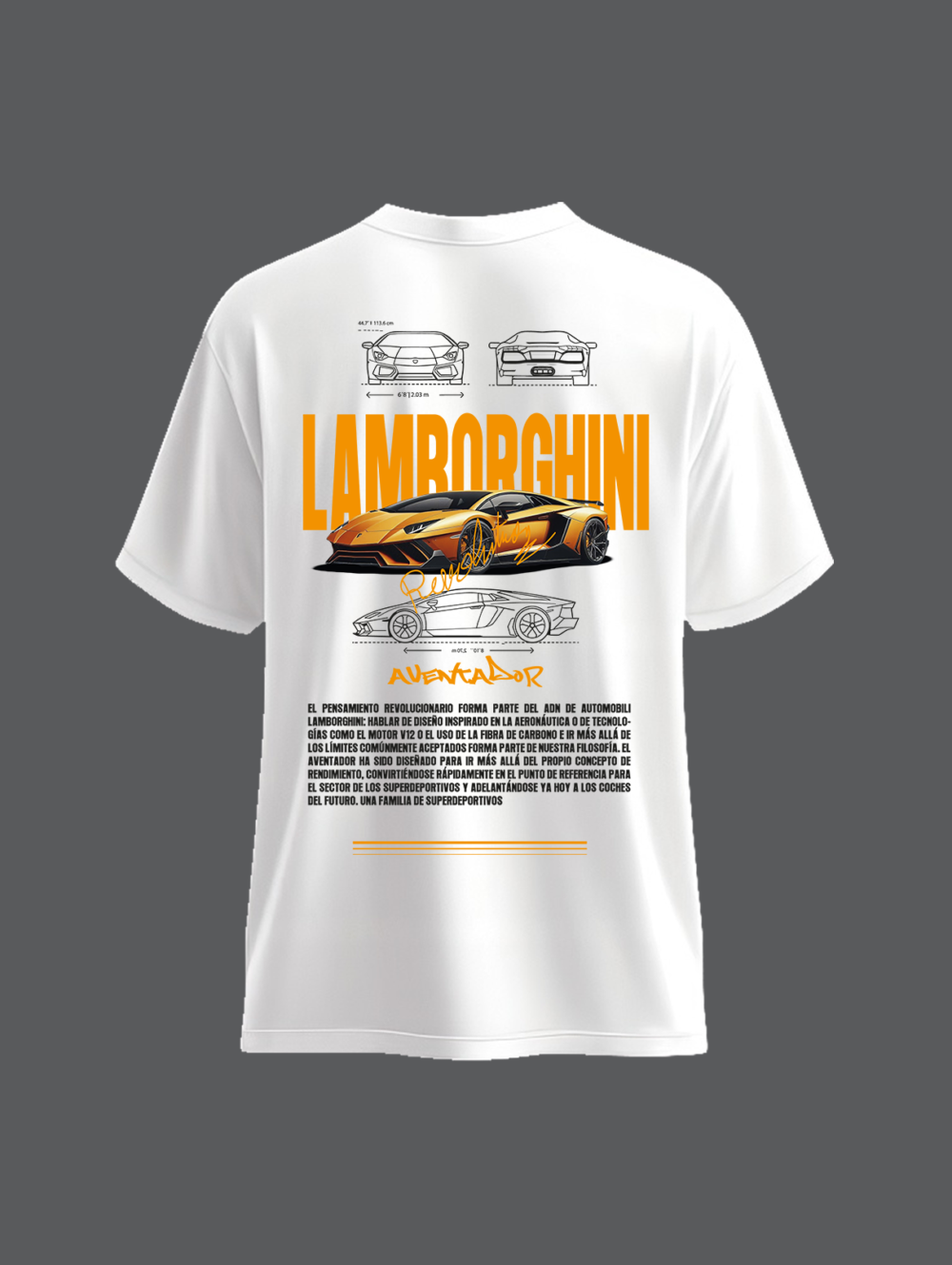 Lamborghini Legacy T-Shirt Front & Back Street Edition