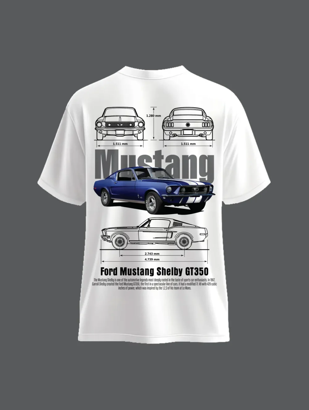 Mustang Shelby – The Legend Lives On T-Shirt