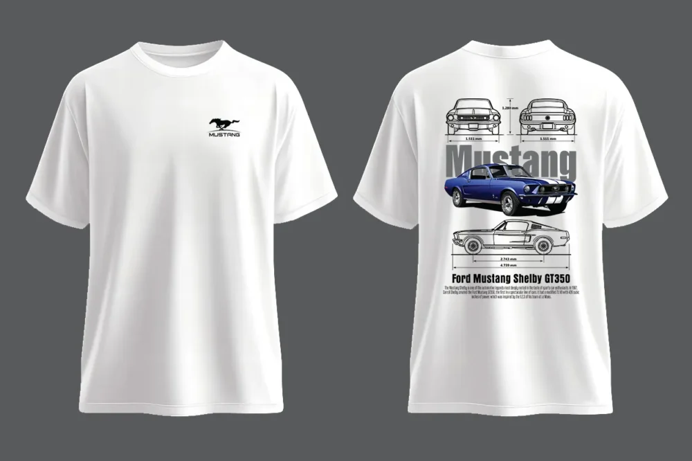 Mustang Shelby – The Legend Lives On T-Shirt - Image 2